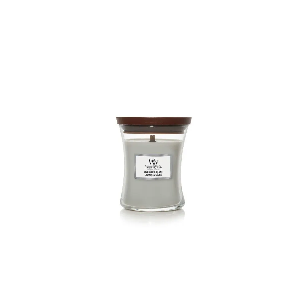 Lavande & Cèdre bougie parfumée à mèche en bois 275 g