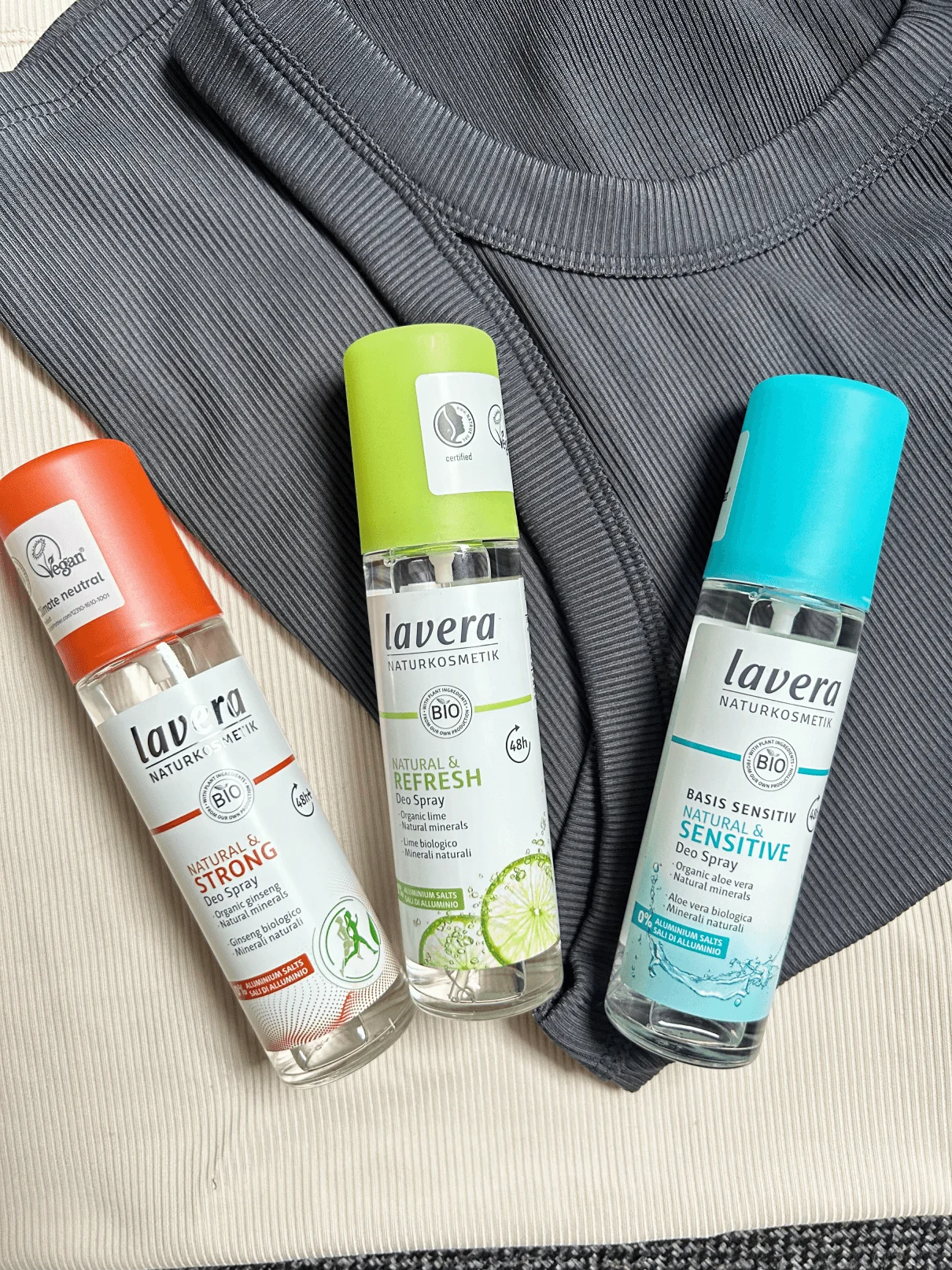 Lavera Déodorant spray Refresh - citron vert (75 ml) - protection jusqu’à 48 heures