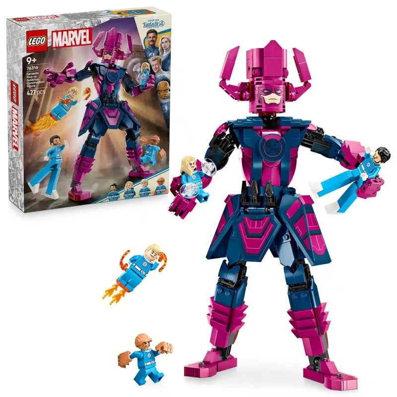ǀ Marvel 76316 Les Quatre Fantastiques contre la figurine de Galactus à construire
