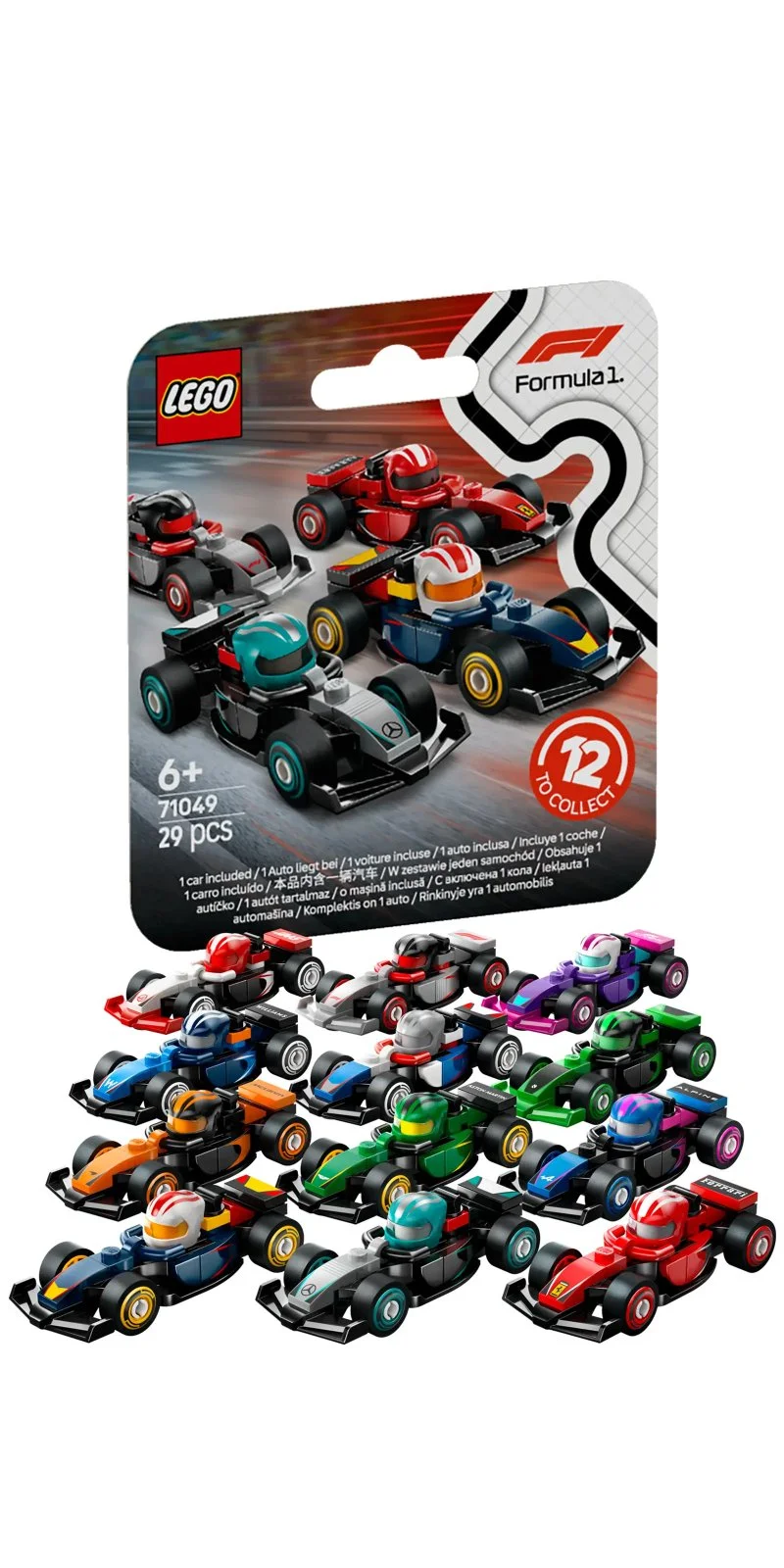 Minifigurines 71049 Voitures de course F1® de collection