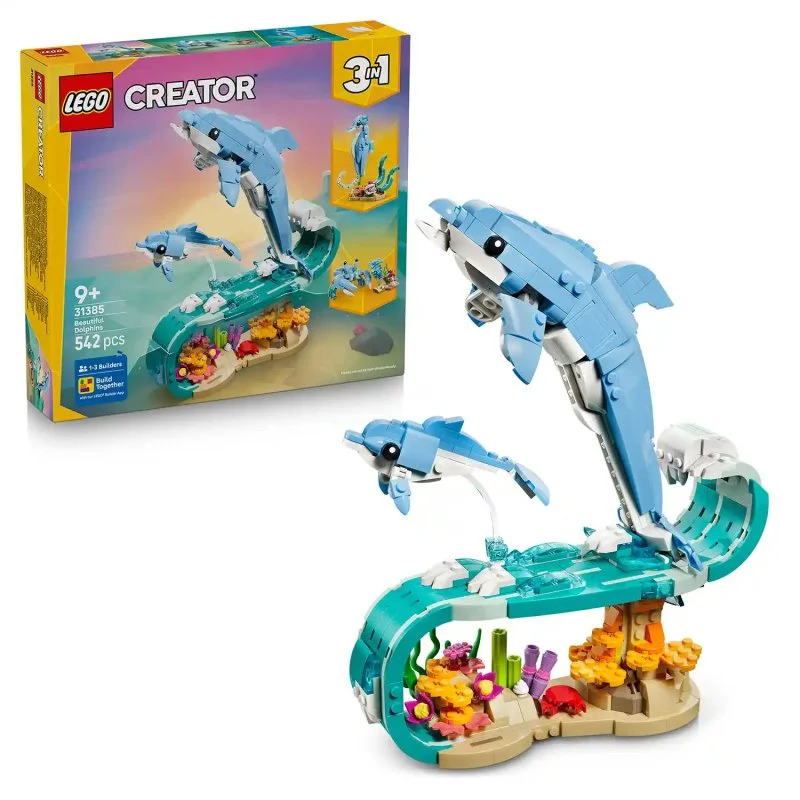 Creator 3-en-1 31385 Créatures marines : Magnifiques dauphins