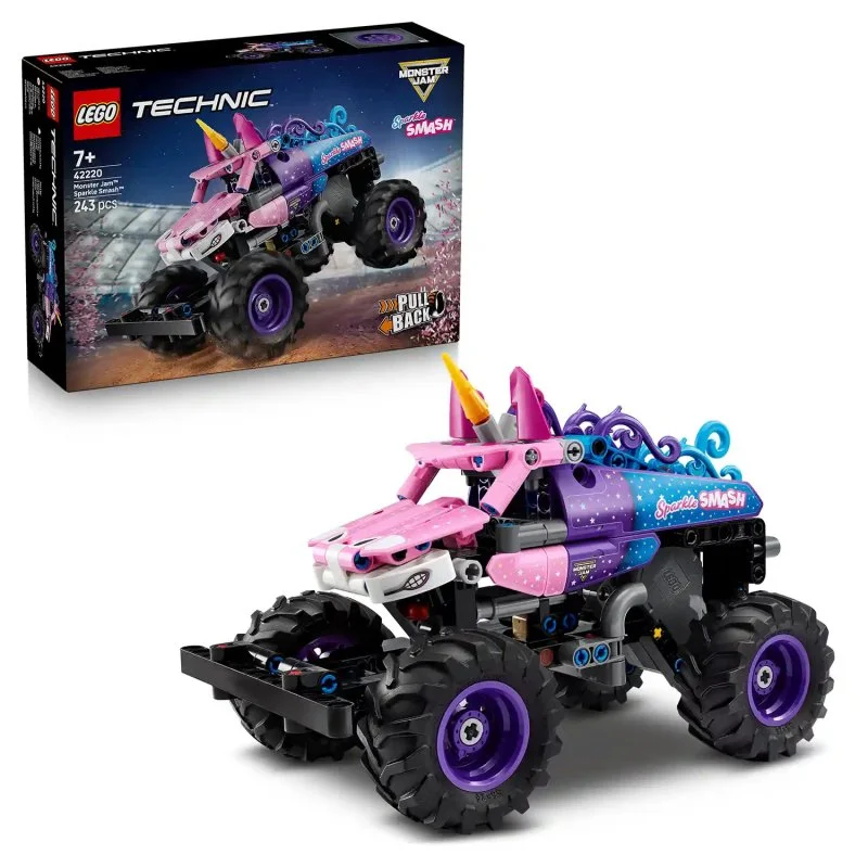 Technic 42220 Monster Jam™ Sparkle Smash™ avec moteur à rétrofriction