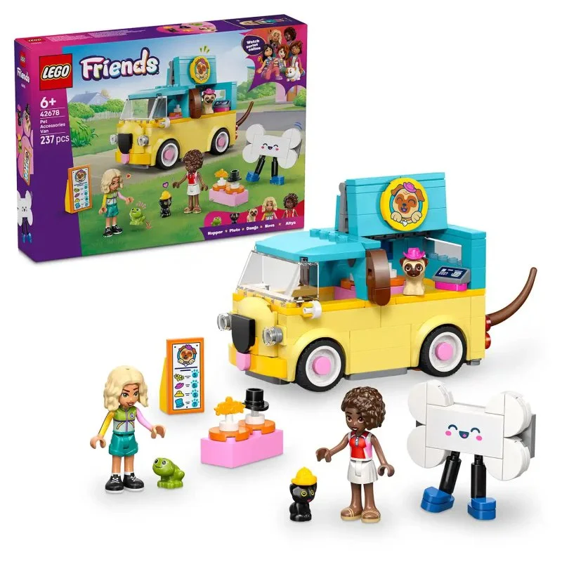 Friends 42678 Camionnette avec des accessoires pour animaux de compagnie