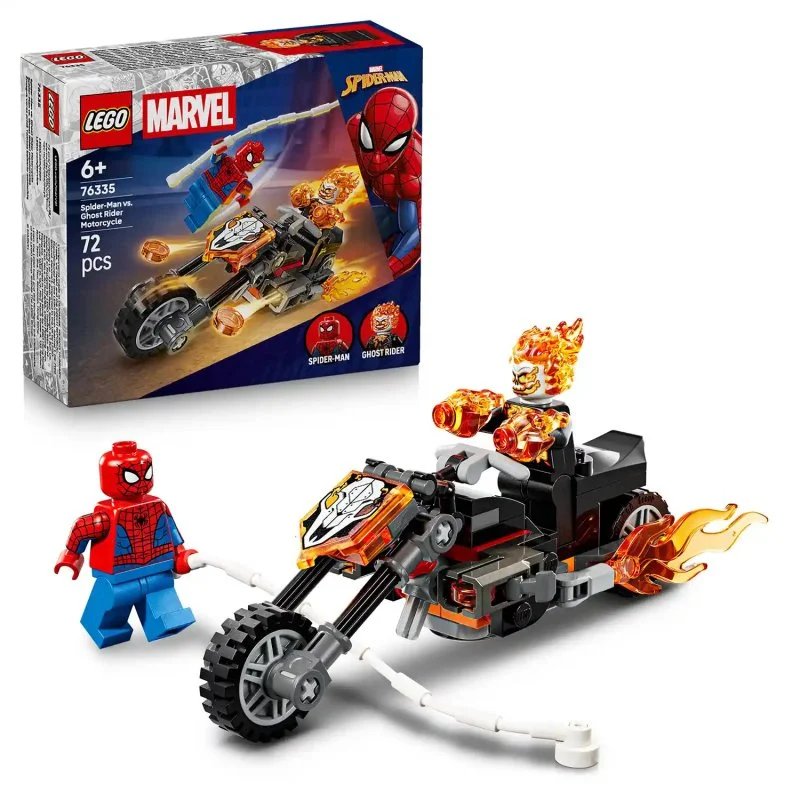 ǀ Marvel 76335 Spider-Man contre Ghost Rider à moto