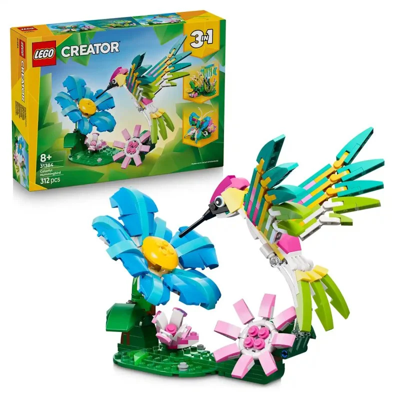 Creator 3-en-1 31384 Animaux sauvages : Colibri multicolore