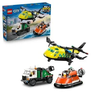 LEGO® City 60505 Remix : Avion, véhicule de service et aéroglisseur