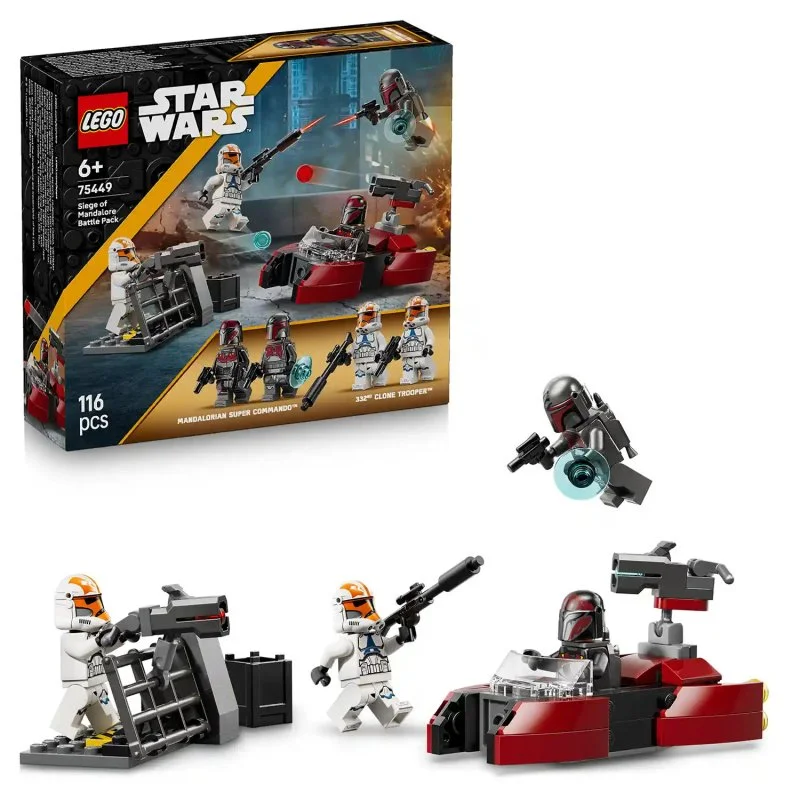Star Wars™ 75449 Pack de combat du siège de Mandalore