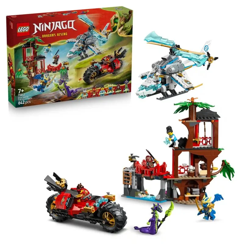 NINJAGO® 71857 Duel de véhicules ninja et cabane dans l’arbre