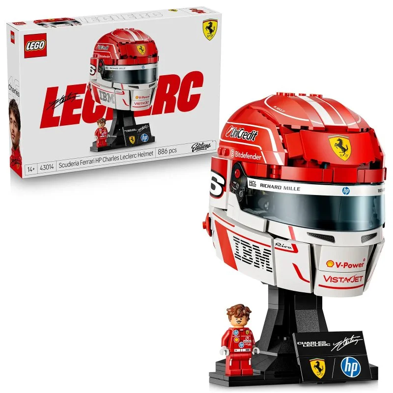 Editions 43014 Casque Charles Leclerc de la Scuderia Ferrari HP