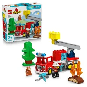 LEGO® DUPLO® 10473 Camion de pompiers avec un tuyau et un pompier