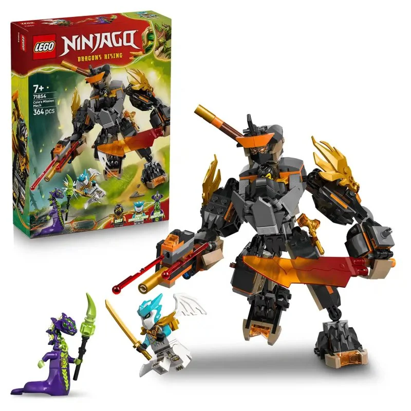 NINJAGO® 71854 Robot d’expédition de Cole et Zane le dragon