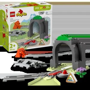 LEGO® DUPLO® 10425 Tunnel ferroviaire et rails – ensemble d’extension