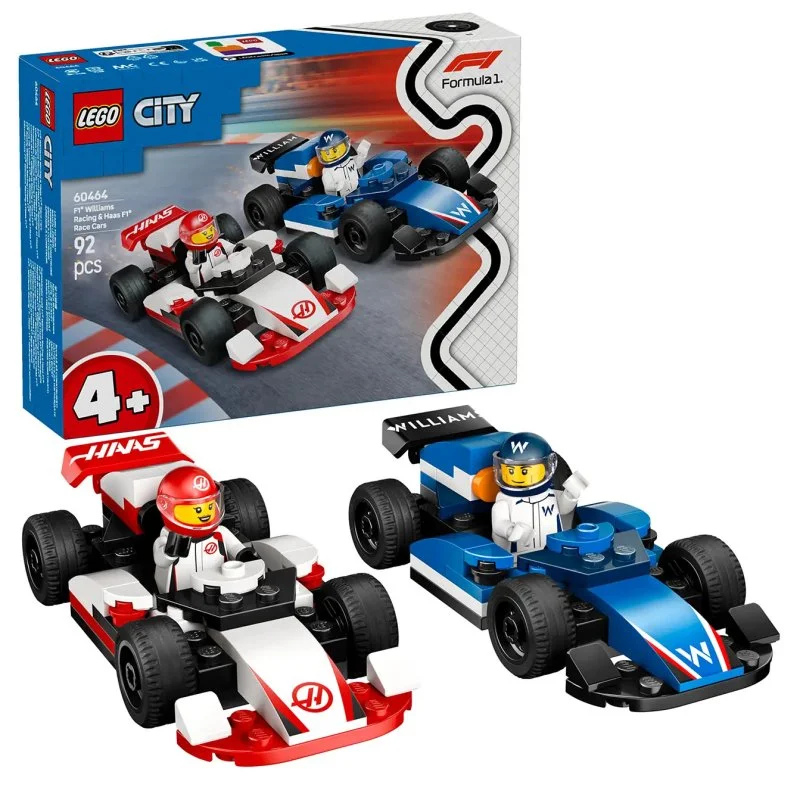City 60464 Voitures de course de F1® Williams Racing et Haas F1®