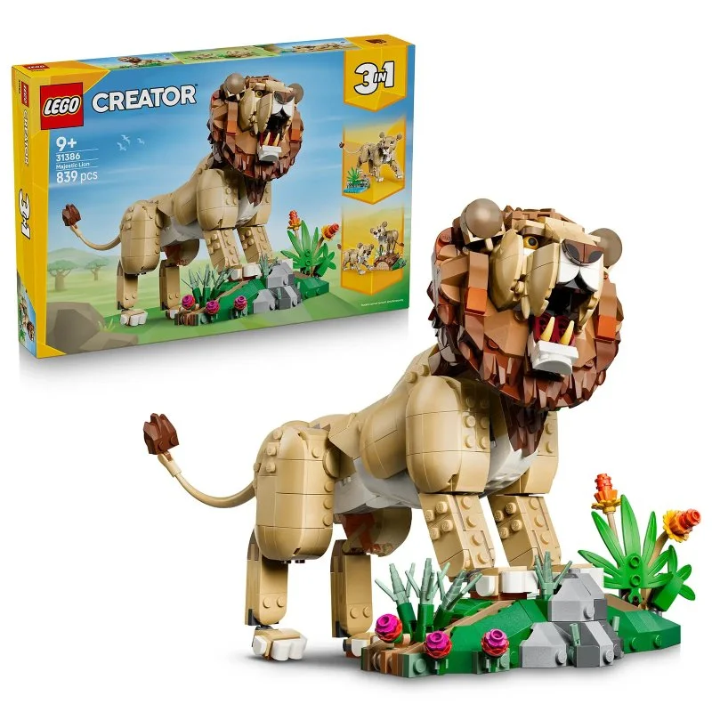 Creator 31386 Animaux sauvages : Lion majestueux