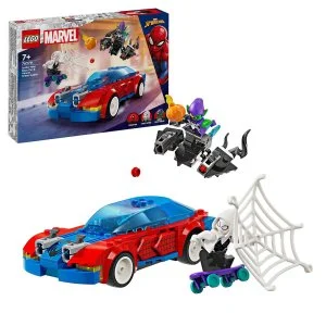 LEGO® Marvel 76279 La voiture de course de Spider-Man et le Bouffon Vert Venom