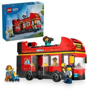 LEGO® City 60407 Bus touristique à impériale rouge