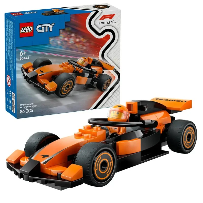 City 60442 Pilote de F1® avec voiture de course McLaren