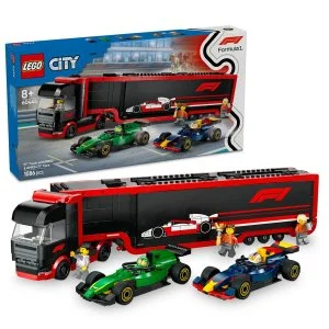 LEGO® City 60445 Camion de F1® avec les voitures F1® RB20 et AMR24