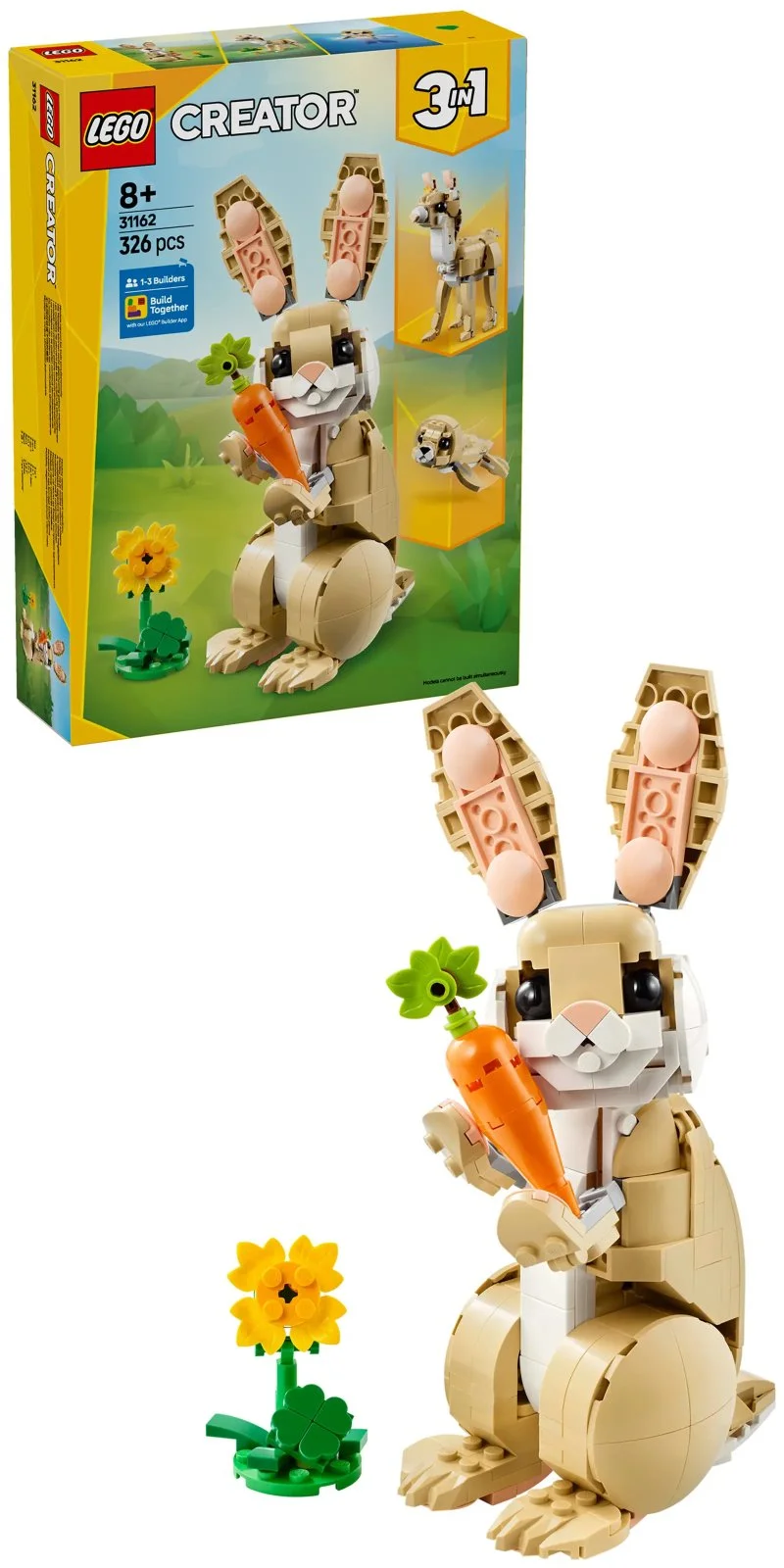 Creator 3 en 1 31162 Adorable petit lapin