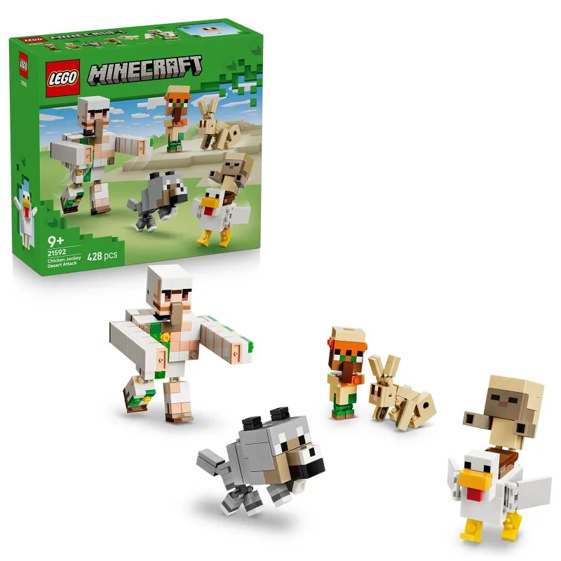 Minecraft® 21592 Jockey de poulet et attaque dans le désert