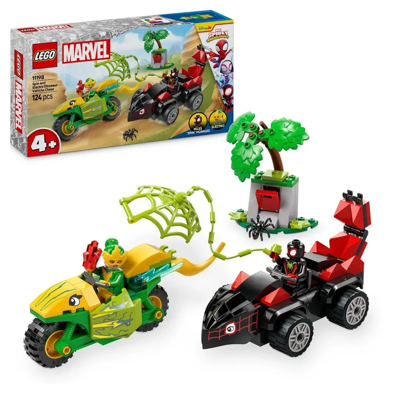 Marvel Spidey et ses amis extraordinaires 11198 Spin, Electro et la course-poursuite avec un véhicule dinosaure