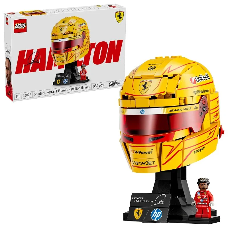 Éditions 43022 Casque Lewis Hamilton de la Scuderia Ferrari HP