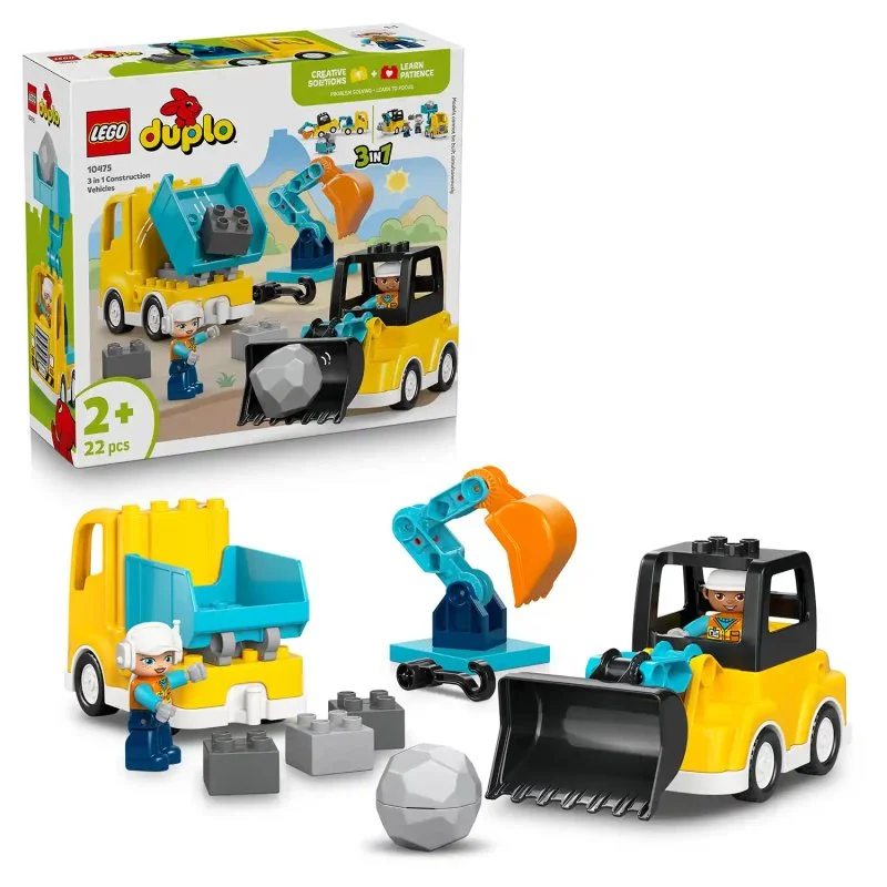 DUPLO® 10475 Véhicules de chantier 3 en 1