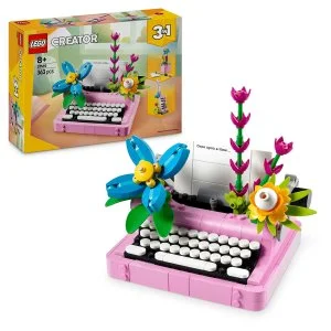 LEGO® Creator 3 en 1 31169 Machine à écrire avec des fleurs