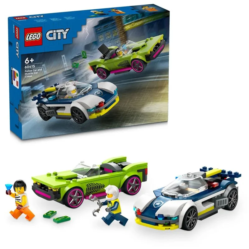 City 60415 Course-poursuite entre une voiture de police et une voiture de sport