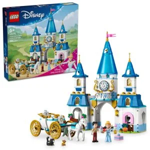 LEGO® Disney Princess 43275 Le château de Cendrillon et le carrosse avec des chevaux