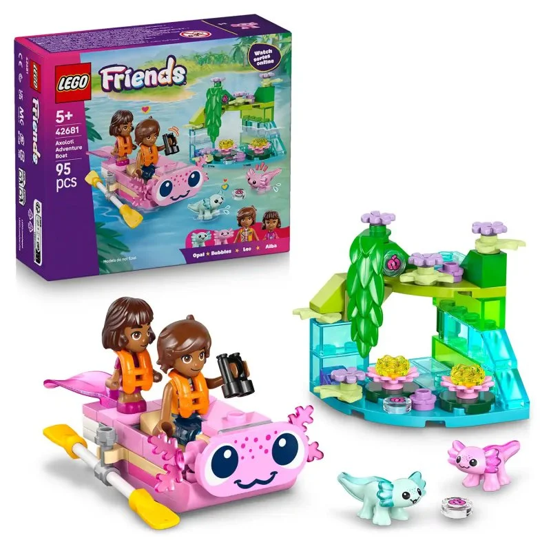 Friends 42681 Bateau d'aventure avec des axolotls