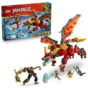LEGO® NINJAGO® 71868 Wyldfyre et la combinaison de dragon transformable