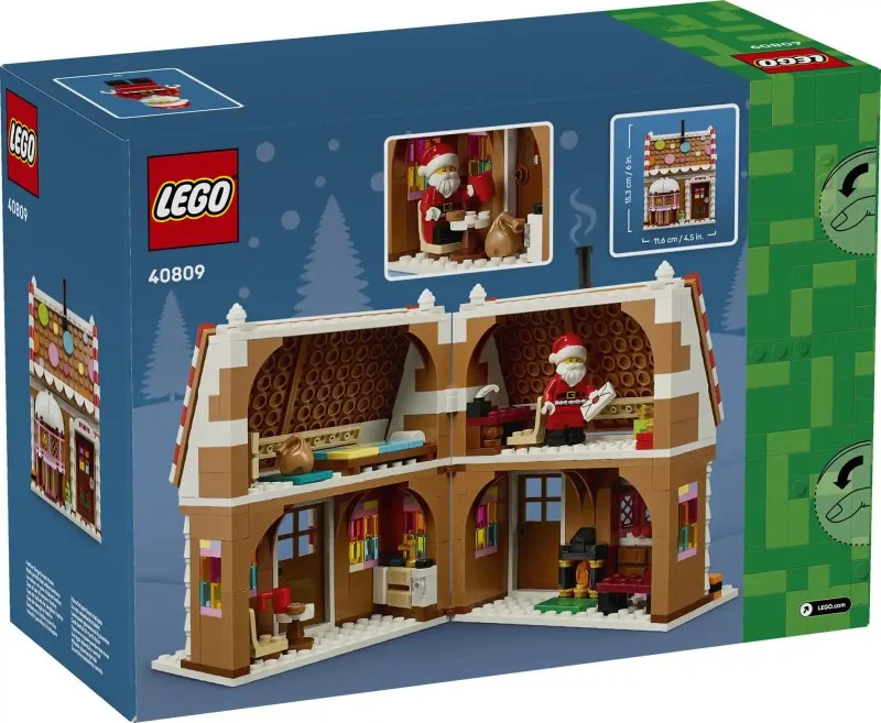 40809 Maison en pain d’épices de Noël, cadeau de Noël pour enfants
