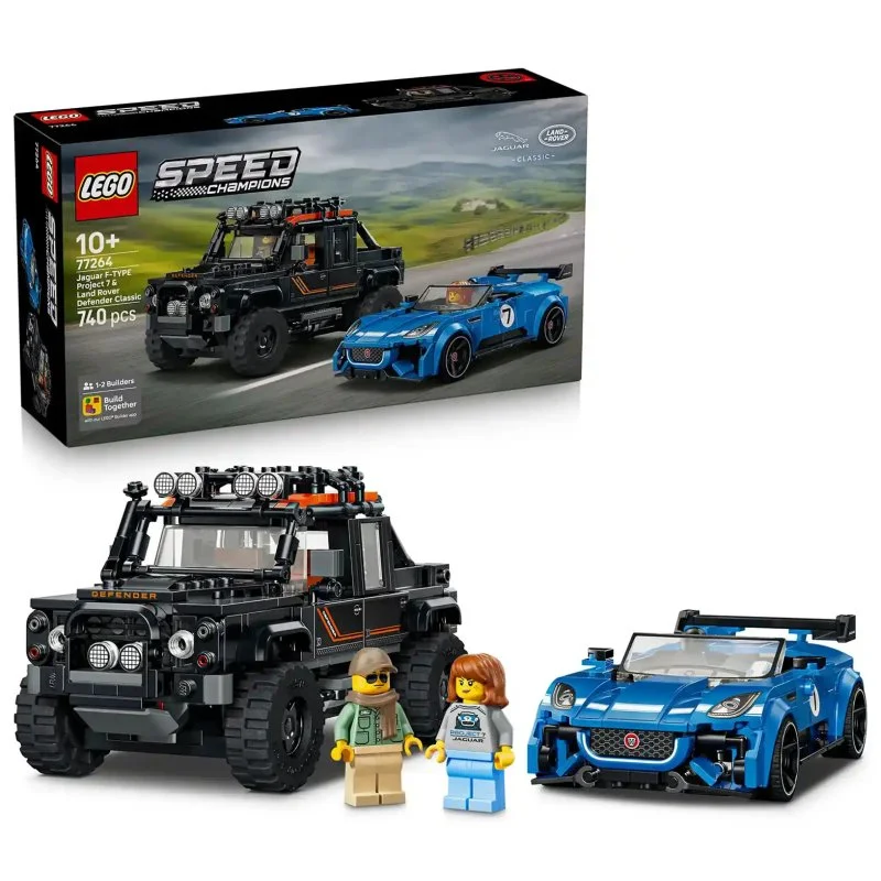 Speed Champions 77264 Jaguar Project 7 et Land Rover Defender