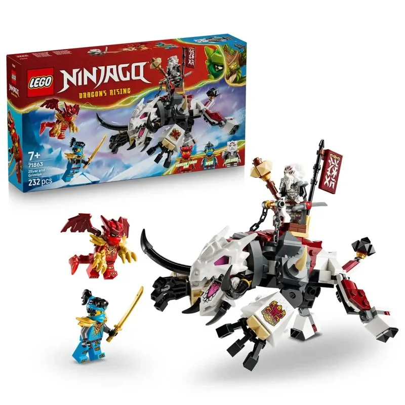 NINJAGO® 71863 Zilvar et la bête dragon Grimtak