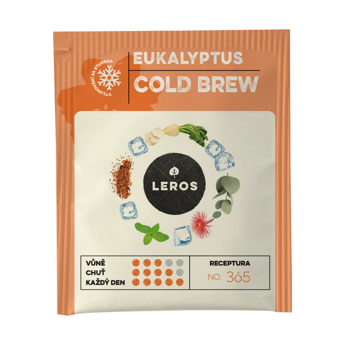 LEROS Mélange de plantes Eucalyptus Cold Brew - sachets d’infusion (20 x 1,8 g) - pour préparer du thé glacé