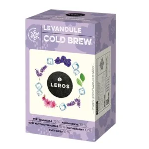 LEROS Mélange de plantes Lavande Cold Brew - sachets d'infusion (20 x 1,2 g) - pour préparer du thé glacé