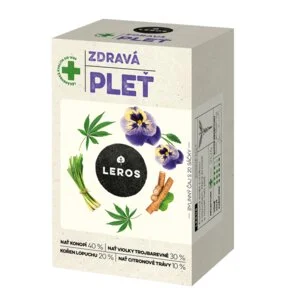 LEROS Tisane Peau saine - sachets d’infusion (20 x 1,5 g) - purifie et illumine le teint