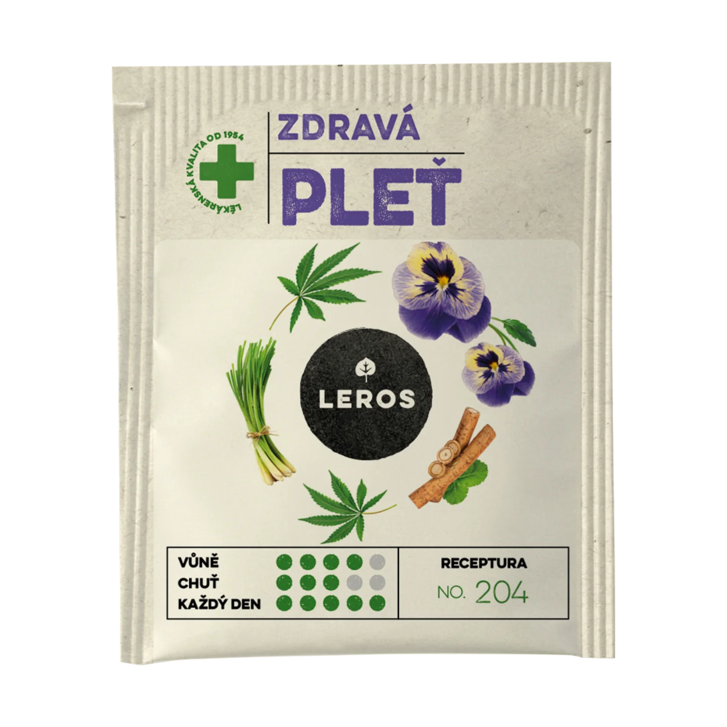 LEROS Tisane Peau saine - sachets d’infusion (20 x 1,5 g) - purifie et illumine le teint