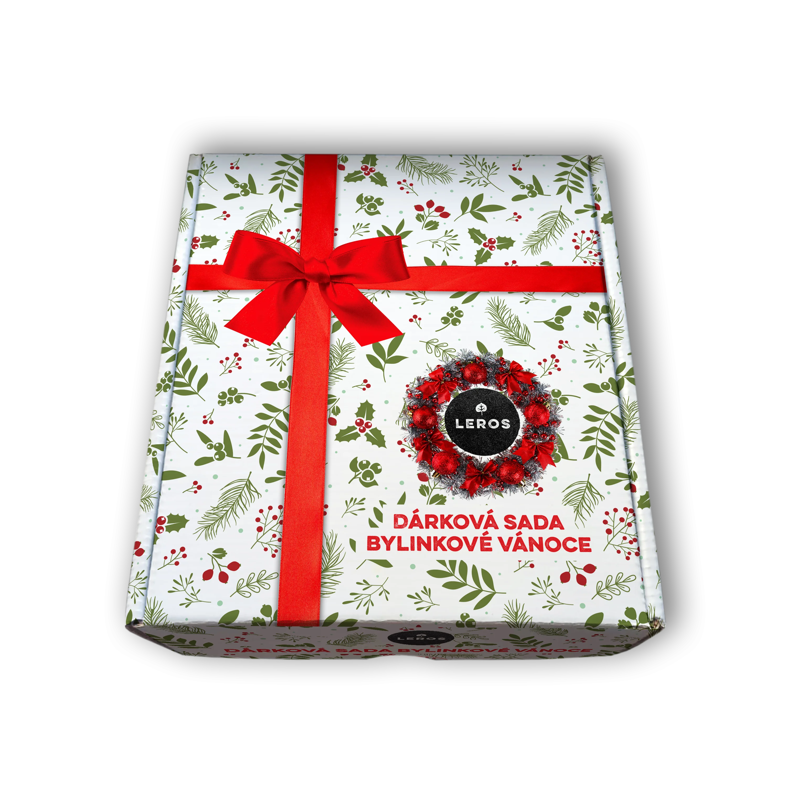 LEROS Coffret cadeau (3 pièces) - Noël aux plantes - sirop aux plantes et 2 types de thés