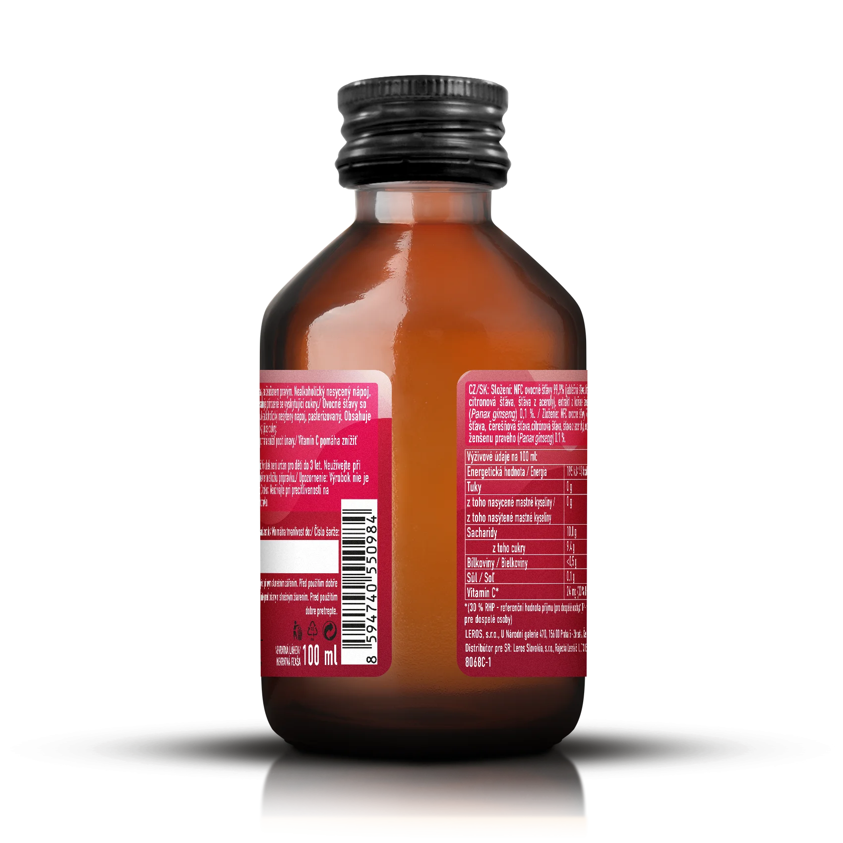 LEROS Healthy booster Energy shot (100 ml) - favorise la concentration et les performances