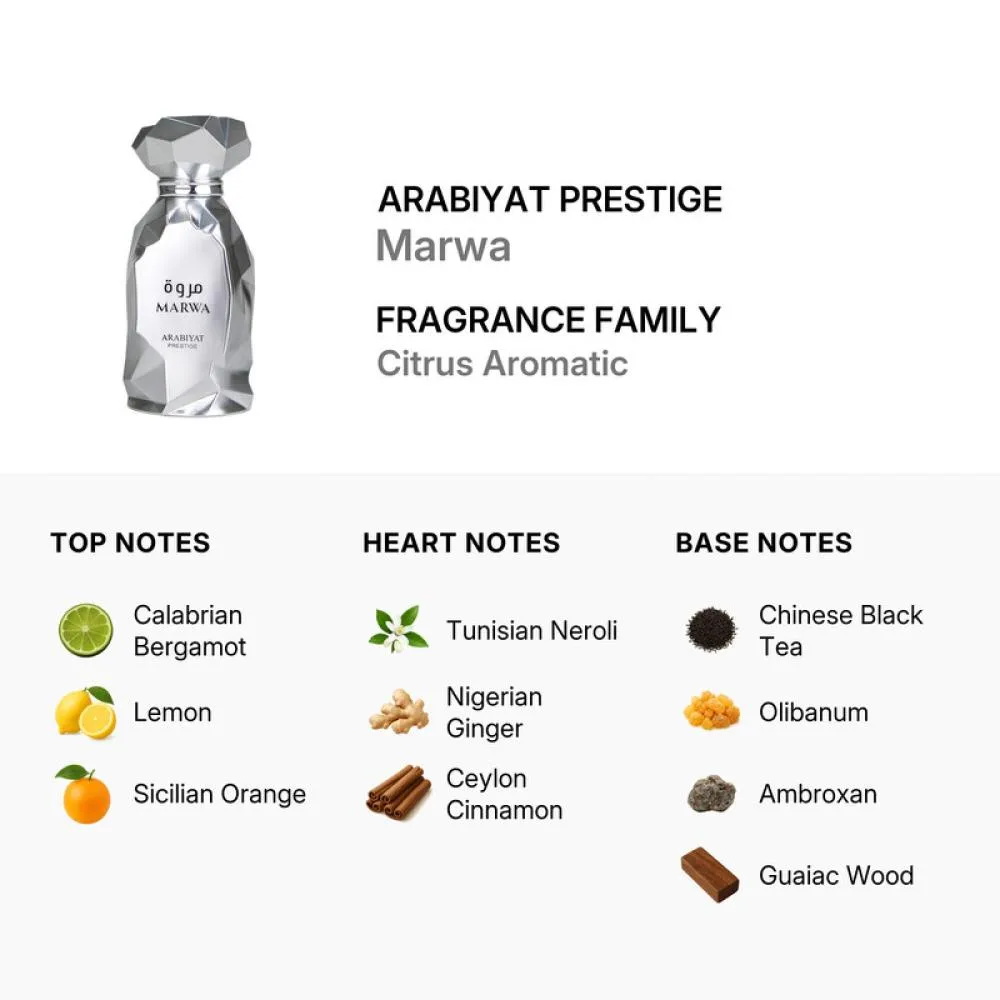 Marwa Eau de Parfum pour homme 100 ml