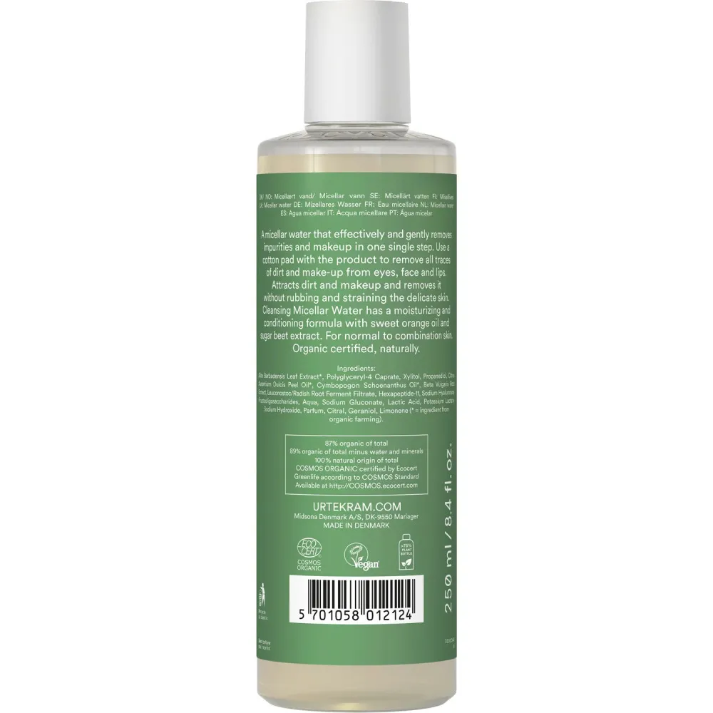 Urtekram Eau micellaire Citronnelle 250 ml BIO