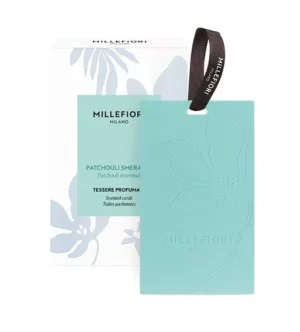Millefiori Patchouli Smeraldo carte parfumée 3 pcs