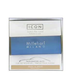 Millefiori Icon Classic Legni & Spezie parfum pour voiture bleu