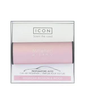 Millefiori Icon Classic Magnolia Blossom & Wood parfum pour voiture rose