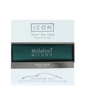 Millefiori Icon Classic White Musk parfum pour voiture vert