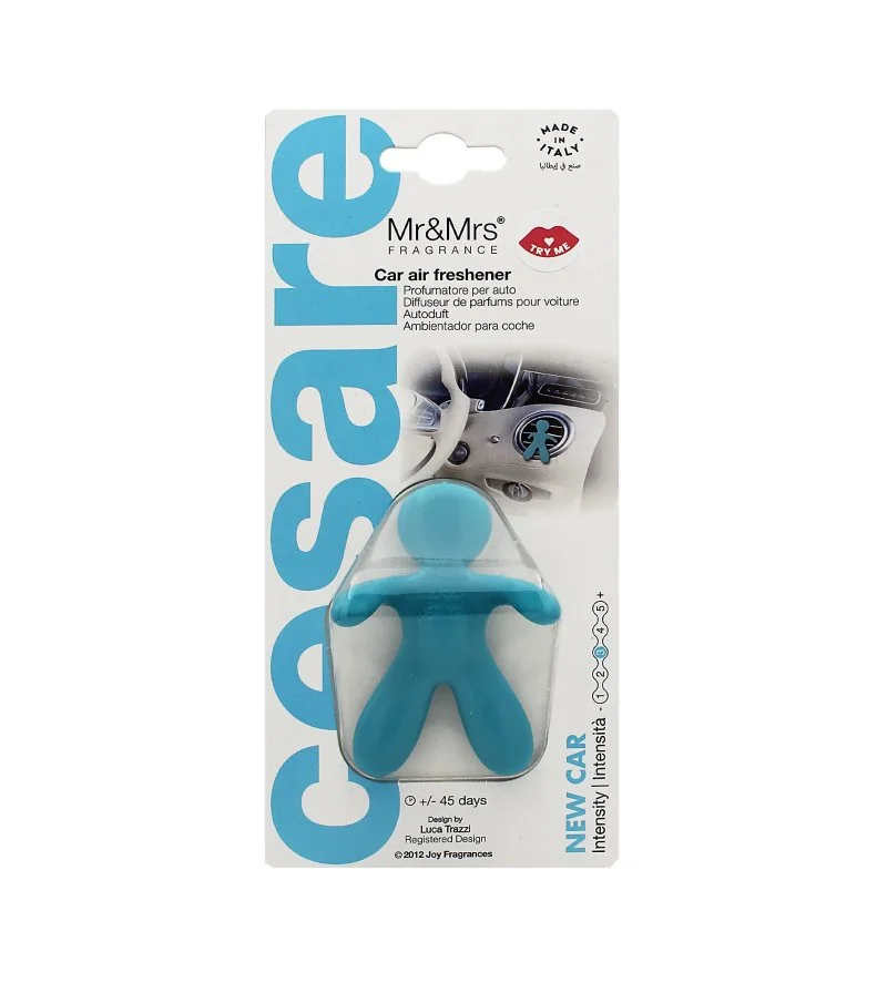 Cesare New Car parfum de voiture bleu clair