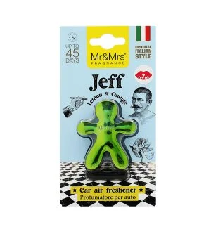 Mr&Mrs Fragrance Jeff Lemon & Orange parfum pour voiture vert