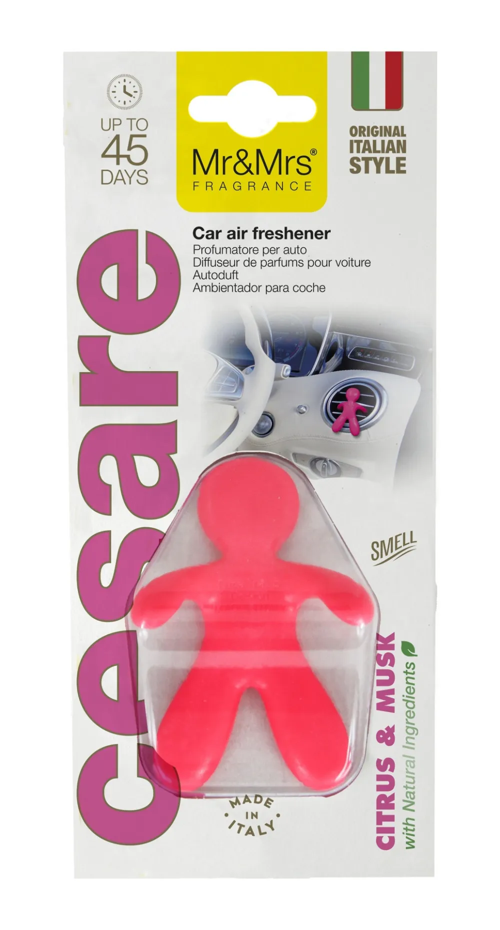 Cesare Citrus & Musk parfum pour voiture Mr&Mrs Fragrance Cesare Citrus & Musk vůně do auta